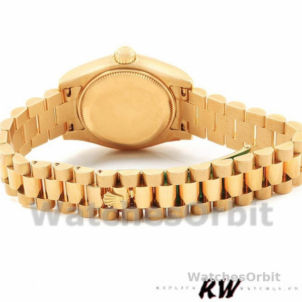 Rolex Datejust 179178 Mother of Pearl White Dial Dial Yellow Gold 26MM Lady Replica Watch
