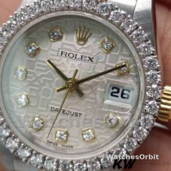 Rolex Datejust 179383 Silver Jubilee Dial 26MM Lady Replica Watch