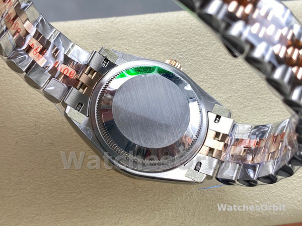 Rolex Datejust 278271 Sun Dust Roman Dial Two Tone Rose Gold Fluted Bezel Jubilee