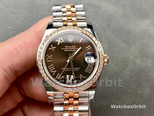 Rolex Datejust 278381RBR 0006 Chocolate Dial 31mm Women's Watch