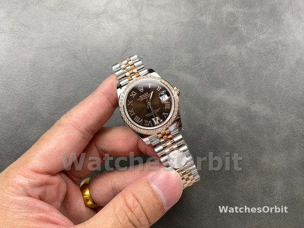 Rolex Datejust 278381RBR 0006 Chocolate Dial 31mm Women's Watch