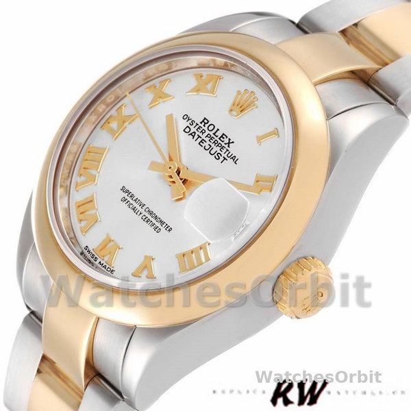 Rolex Datejust 279163 Silver Roman Dial Domed Bezel 28mm Lady Replica Watch