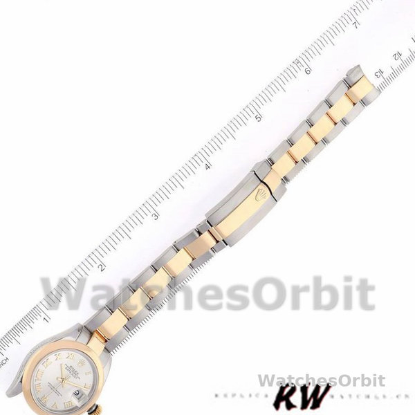 Rolex Datejust 279163 Silver Roman Dial Domed Bezel 28mm Lady Replica Watch
