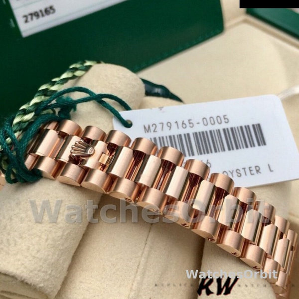 Rolex Datejust 279165 Chocolate Brown Dial Diamond Domed Bezel 28mm Lady Replica Watch