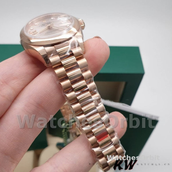 Rolex Datejust 279165 Sundust Diamonds Dial Domed Bezel 28mm Lady Replica Watch