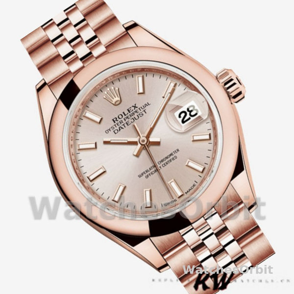 Rolex Datejust 279165 Sundust Index Dial Domed Bezel 28mm Lady Replica Watch