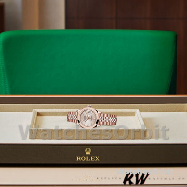 Rolex Datejust 279165 Sundust Index Dial Domed Bezel 28mm Lady Replica Watch