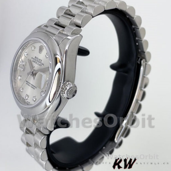 Rolex Datejust 279166 Silve Dial Diamond Domed Bezel 28mm Lady Replica Watch