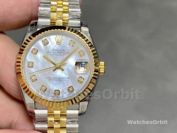 Rolex Datejust 279173 Mother Of Pearl Diamond Dial Fluted Bezel 28mm Lady Replica Watch