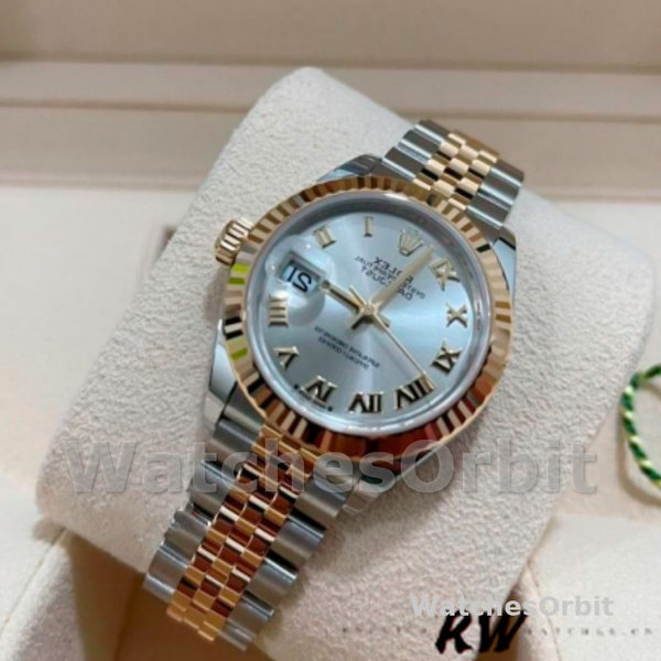 Rolex Datejust 279173 Silver Roman Numeral Dial Fluted Bezel 28mm Lady Replica Watch