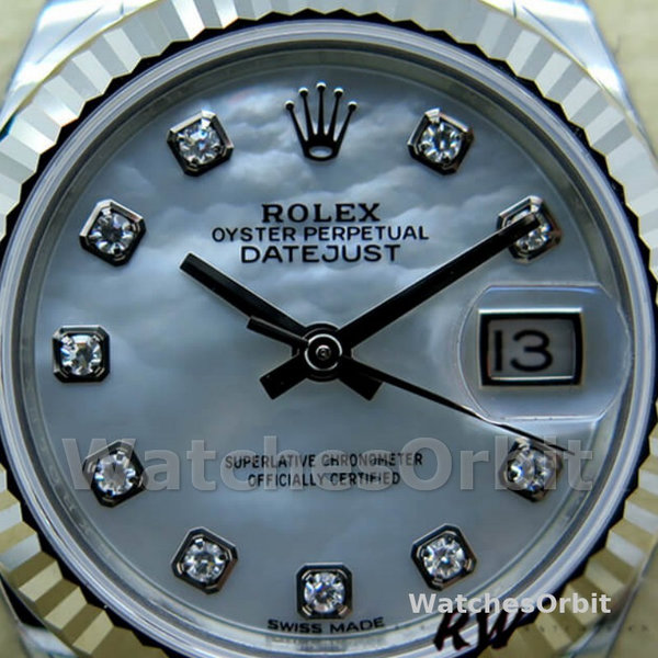 Rolex Datejust 279174 Stainless Steel Mother Of Pearl Diamond Dial 28mm Lady Replica Watch