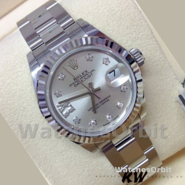 Rolex Datejust 279174 Stainless Steel Silver Diamond Dial 28mm Lady Replica Watch