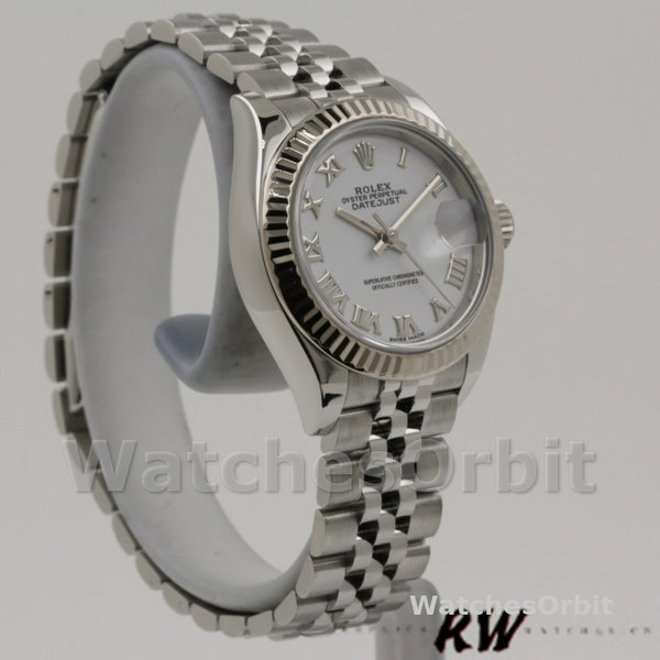 Rolex Datejust 279174 Stainless Steel White Roman Numeral Dial 28mm Lady Replica Watch
