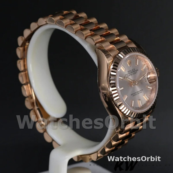 Rolex Datejust 279175 Sundust Index Dial Fluted Bezel 28mm Lady Replica Watch