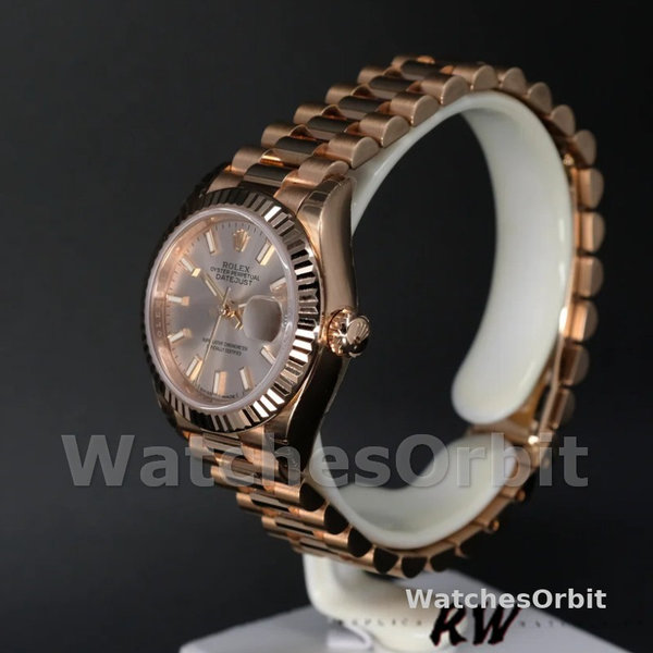 Rolex Datejust 279175 Sundust Index Dial Fluted Bezel 28mm Lady Replica Watch