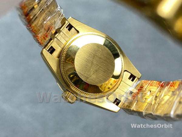 Rolex Datejust 279178 Champagne Diamond Dial Fluted Bezel 28mm Lady Replica Watch