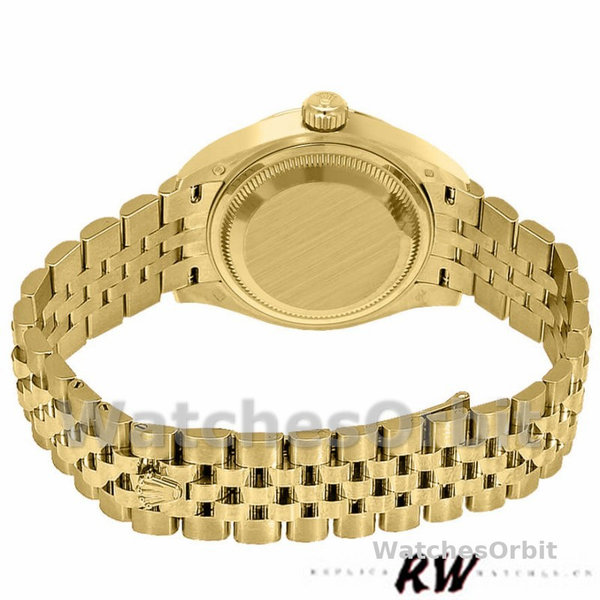 Rolex Datejust 279178 Diamond Pave Dial Yellow Gold 28mm Lady Replica Watch
