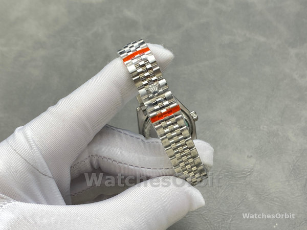 Rolex Datejust 28 Automatic Silver Dial White Gold and Steel M279174 0005 Women's Watch