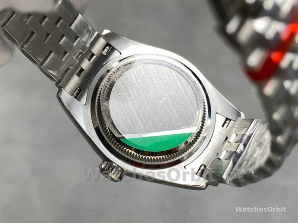 Rolex Datejust 28 Automatic Silver Dial White Gold and Steel M279174 0005 Women's Watch