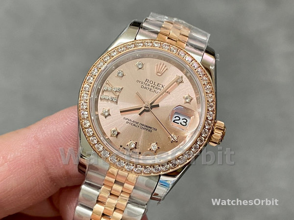 Rolex Datejust 28 Oystersteel and Everose Gold m279381rbr 0027 Women's Watch