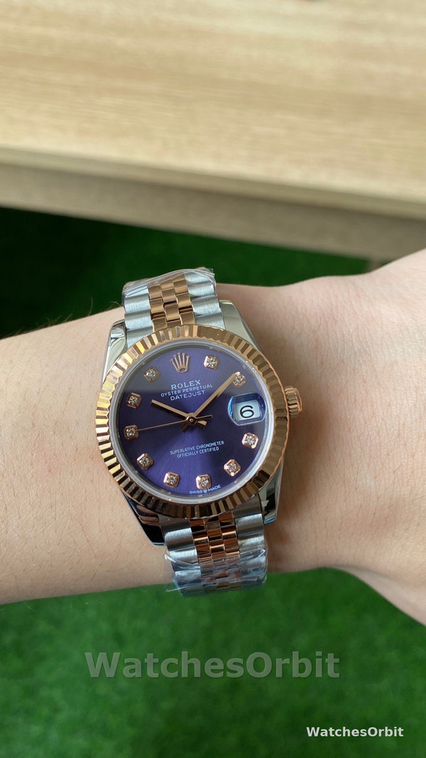 Rolex Datejust 28 Oystersteel and Rose Gold m279171 0015 Lady Watch