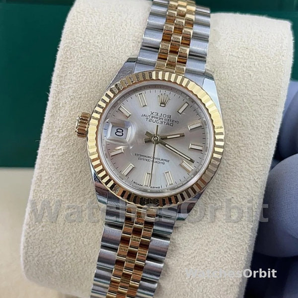 Rolex Datejust 28mm 279173 0019 Silver Index Dial Fluted Bezel 28mm Lady Replica Watch