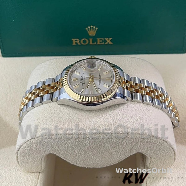 Rolex Datejust 28mm 279173 0019 Silver Index Dial Fluted Bezel 28mm Lady Replica Watch
