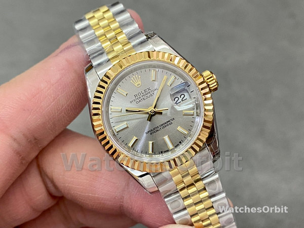 Rolex Datejust 28mm 279173 0019 Silver Index Dial Fluted Bezel 28mm Lady Replica Watch