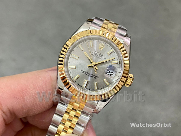 Rolex Datejust 28mm 279173 0019 Silver Index Dial Fluted Bezel 28mm Lady Replica Watch