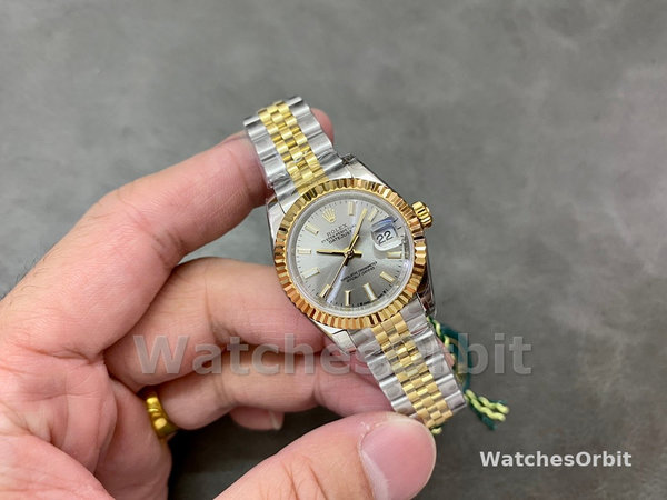 Rolex Datejust 28mm 279173 0019 Silver Index Dial Fluted Bezel 28mm Lady Replica Watch