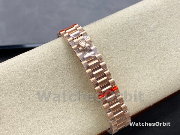 Rolex Datejust 28mm Everose Gold 279135RBR 0001 Chocolate 17 Diamond President Lady