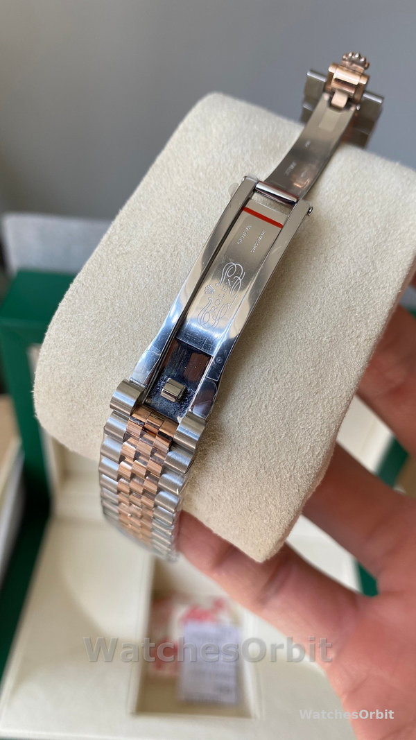Rolex Datejust 28mm Everose Gold m279381rbr 0015 Aubergine Diamond Lady Watch