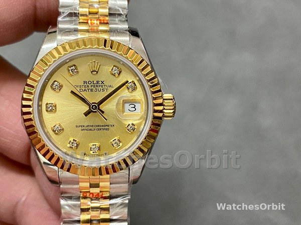 Rolex Datejust 28mm Stainless Steel and Yellow Gold m279173 0011 Women's Watch
