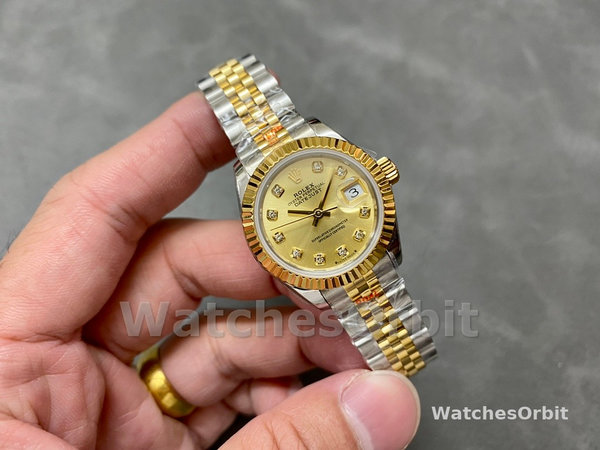 Rolex Datejust 28mm Stainless Steel and Yellow Gold m279173 0011 Women's Watch