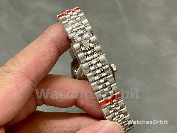 Rolex Datejust 28mm White Gold Silver Diamond President 279139rbr 0003 Women's Watch