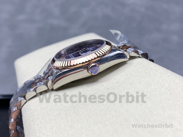 Rolex Datejust 31 Aubergine Pave Roman Dial M278271 0020 Women's Watch
