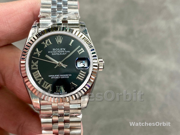 Rolex Datejust 31 Black Dial Jubilee Bracelet 278274 0002 Women's Watch