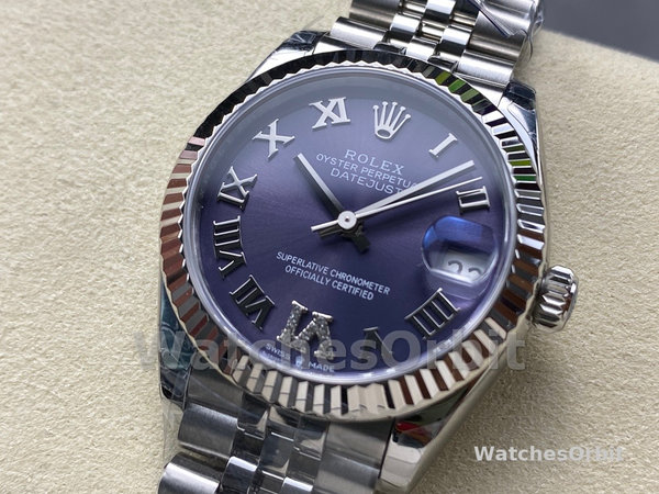 Rolex Datejust 31 Purple Dial Jubilee Bracelet 278274 0026 Women's Watch