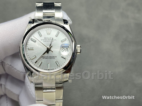 Rolex Datejust 31 Silver Dial Domed Bezel 278240 0005 Women's Watch