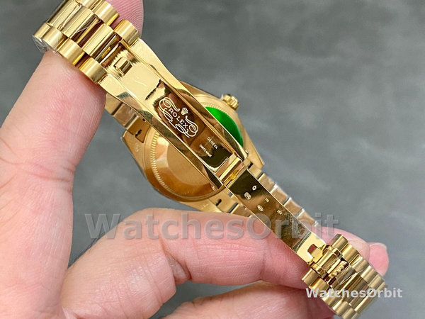 Rolex Datejust 31 Silver VI Daimond Dial 18k Yellow Gold Watch 178248