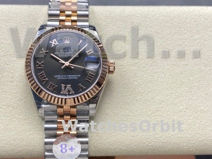 Rolex Datejust 31 Slate Grey Dial Diamond VI 278271 0030 Women's Watch