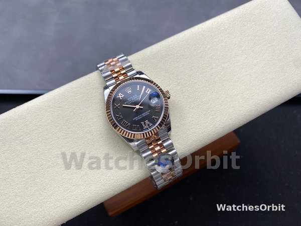 Rolex Datejust 31 Slate Grey Dial Diamond VI 278271 0030 Women's Watch