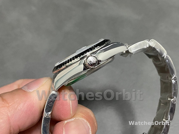 Rolex Datejust 31 Stainless Steel and White Gold Azzuro-Blue-Floral-Motif Diamond Dial m278274-0035