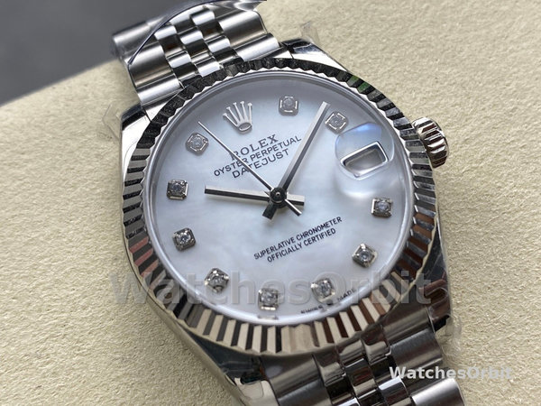 Rolex Datejust 31 Steel & 18K White Gold 278274 0006 Women's Watch