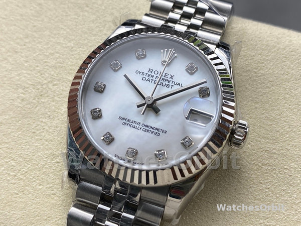 Rolex Datejust 31 Steel & 18K White Gold 278274 0006 Women's Watch
