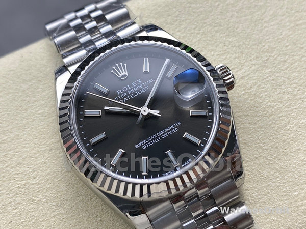 Rolex Datejust 31 White Gold & Steel Dark Grey Dial 278274 0016 Women's Watch