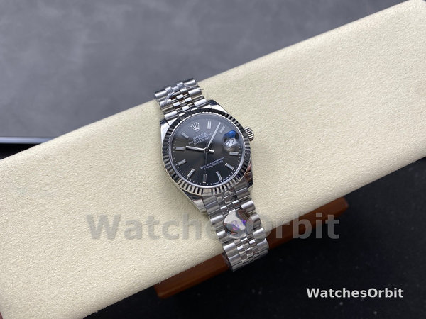 Rolex Datejust 31 White Gold & Steel Dark Grey Dial 278274 0016 Women's Watch
