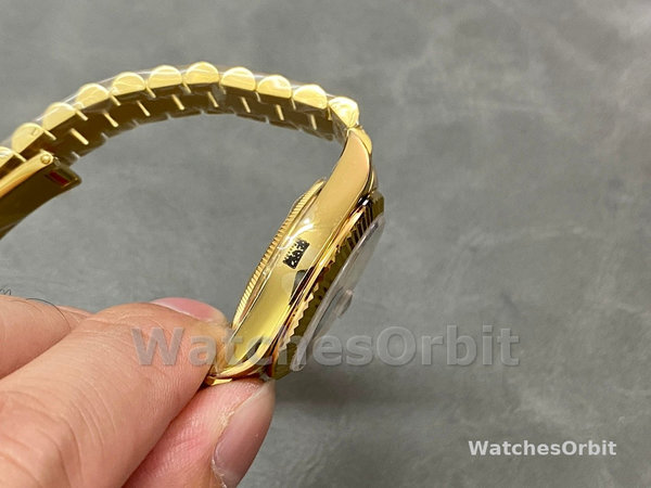 Rolex Datejust 31 Yellow Gold Green Dial m278278 0030 Women's Watch