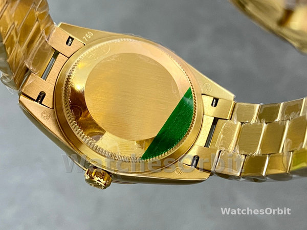 Rolex Datejust 31 Yellow Gold Green Dial m278278 0030 Women's Watch