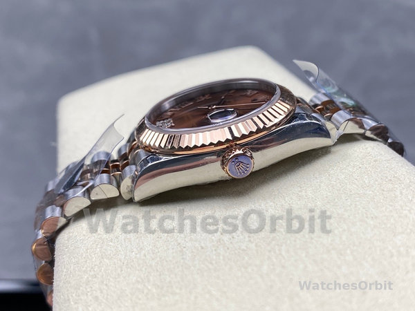 Rolex Datejust 31mm Rose Gold 278271 0004 Chocolate Roman VI Jubilee